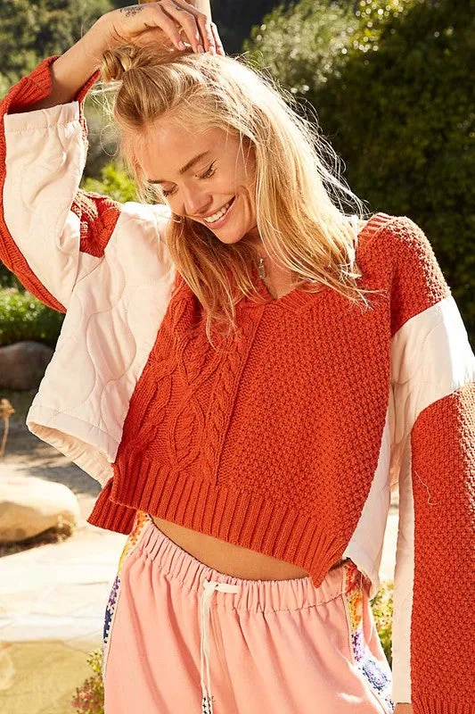 Autumnal Elegance Knit Top