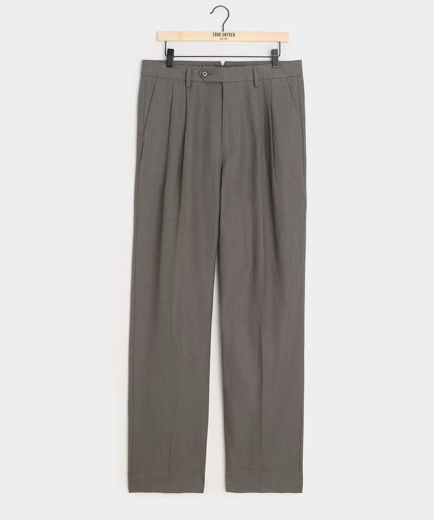 Irish Linen Wythe Trouser in Wrought Iron