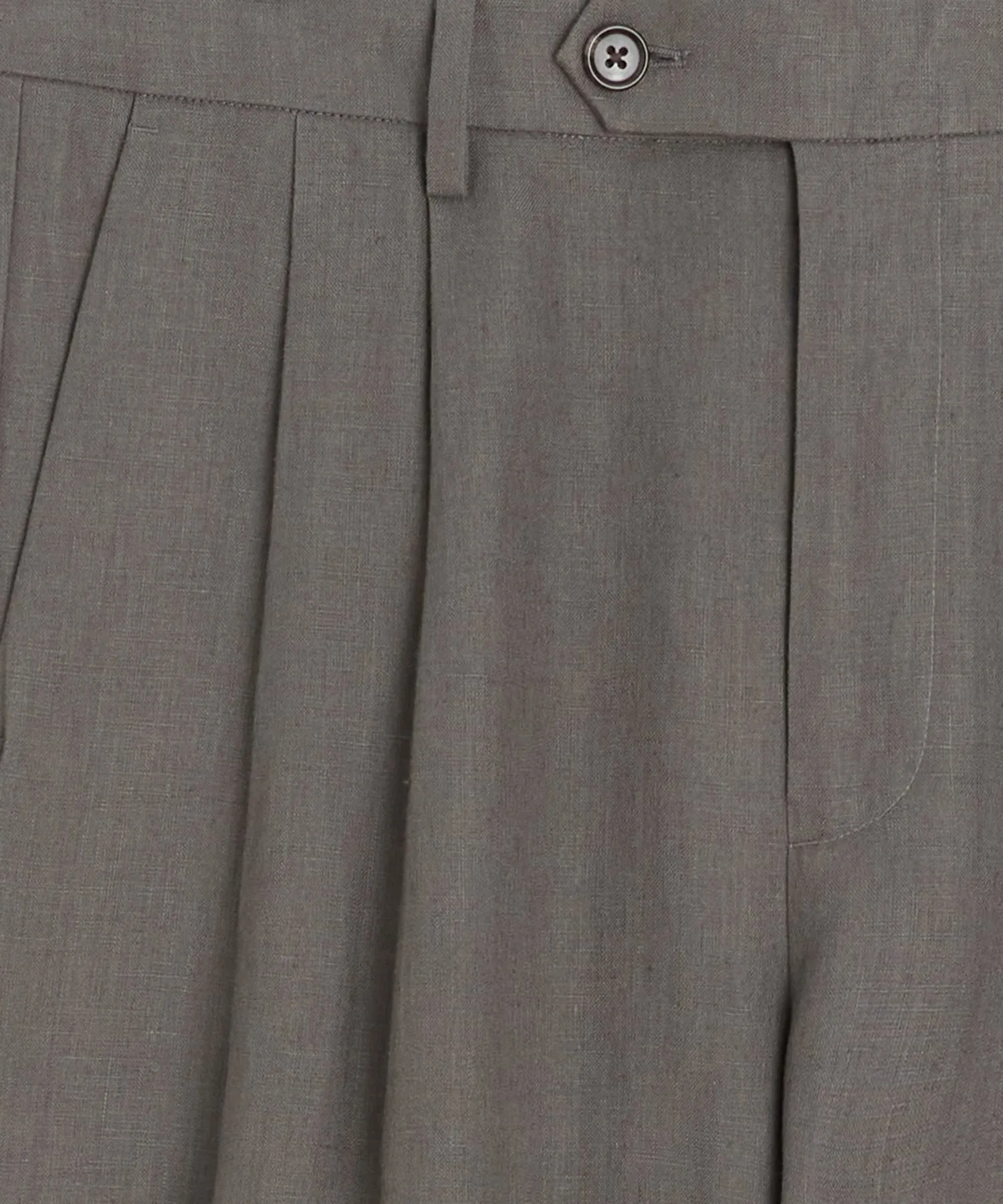 Irish Linen Wythe Trouser in Wrought Iron