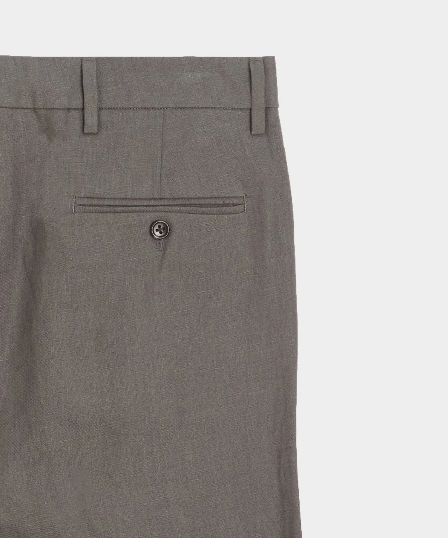 Irish Linen Wythe Trouser in Wrought Iron