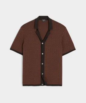 Micro Diamond Bungalow Sweater Polo