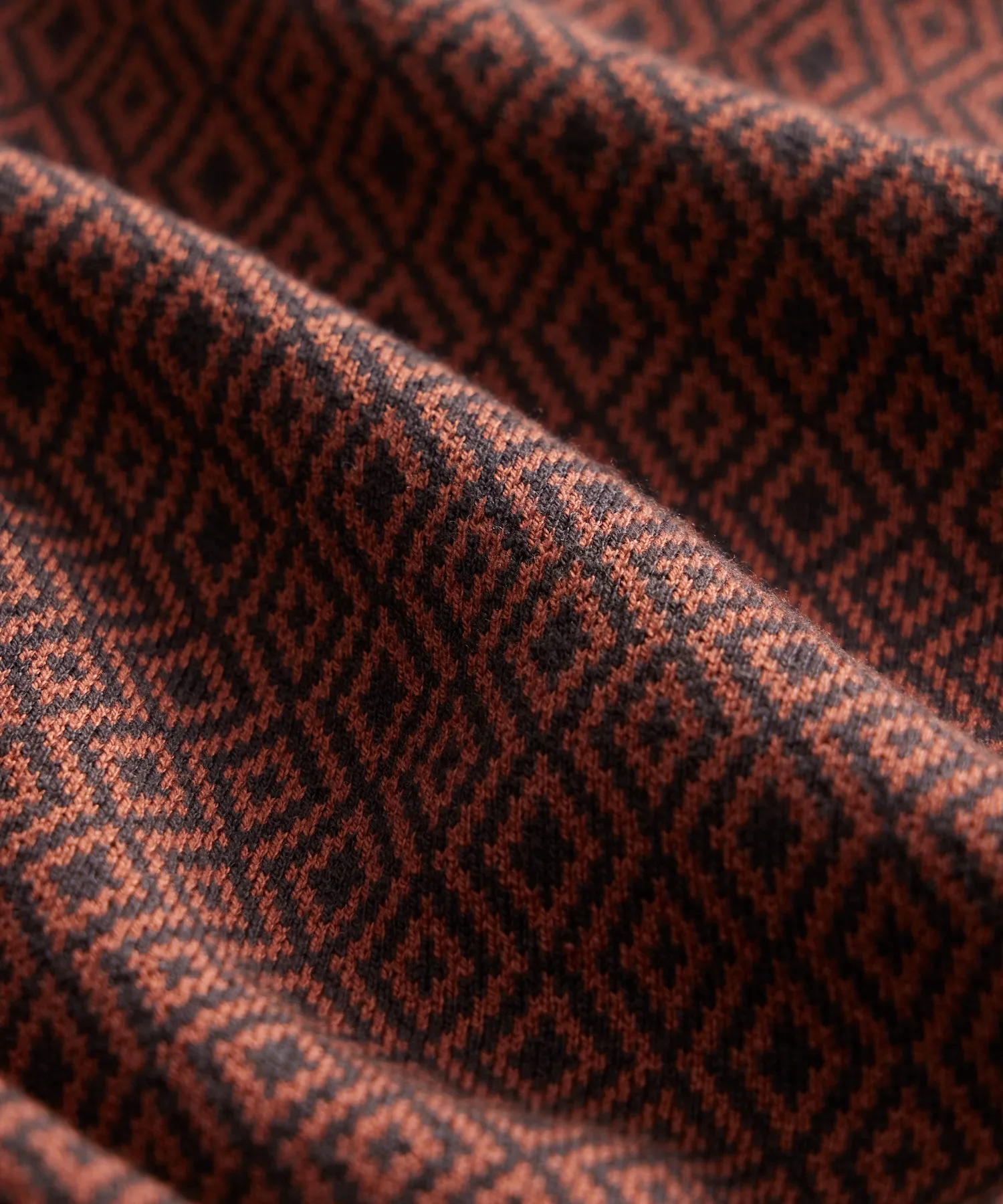 Micro Diamond Bungalow Sweater Polo