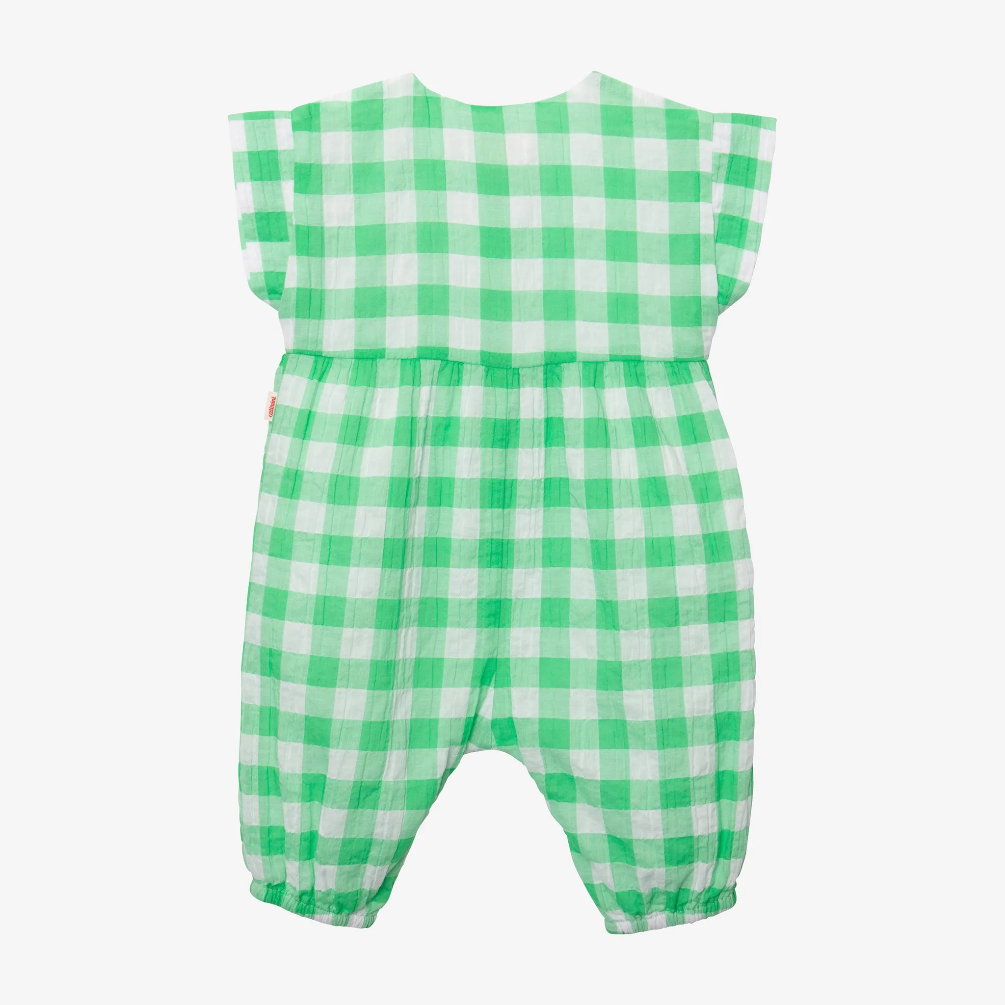 Newborn girls' beige jumpsuit