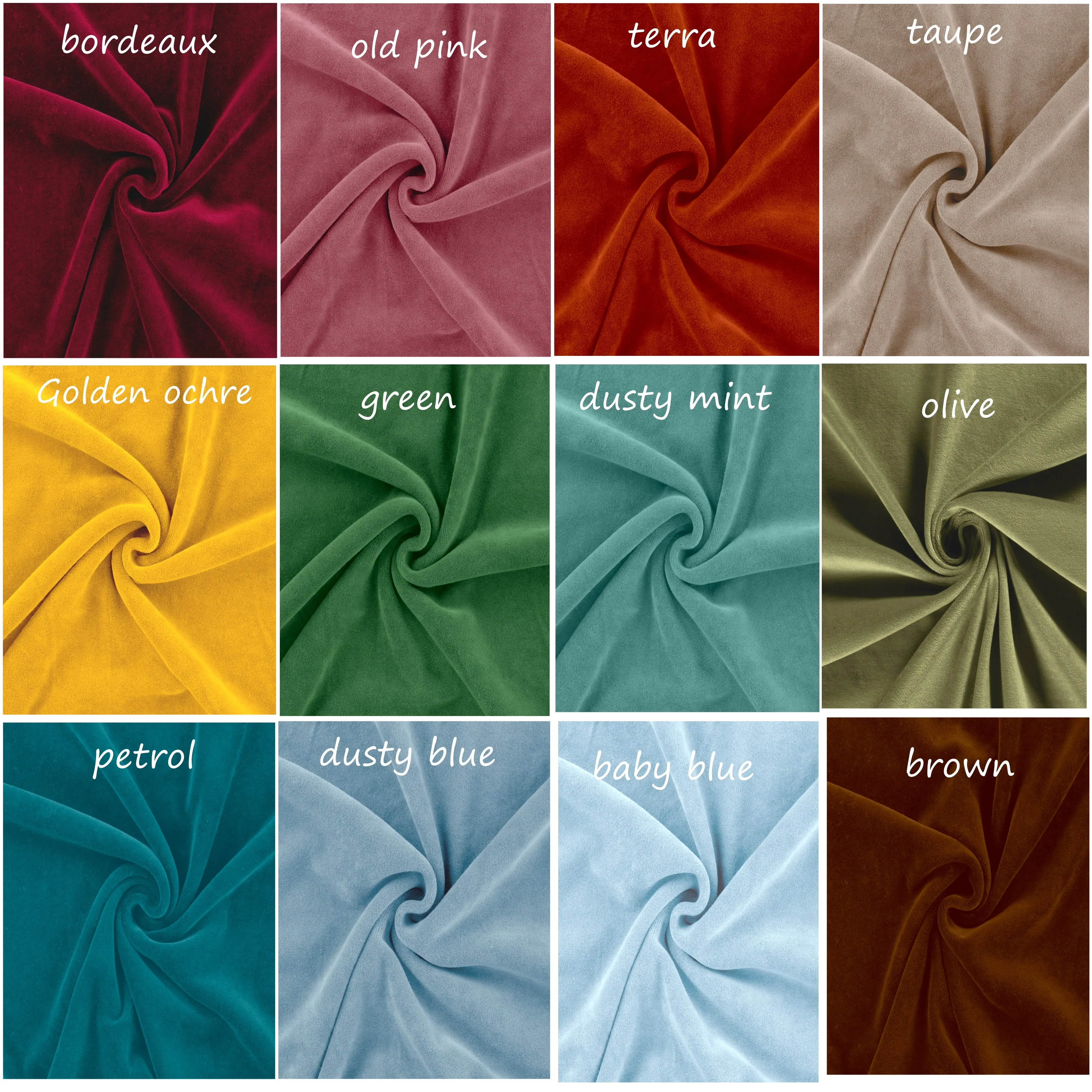 Palazzo broek in soepele nicky velours / Palazzo pants in cotton velvet