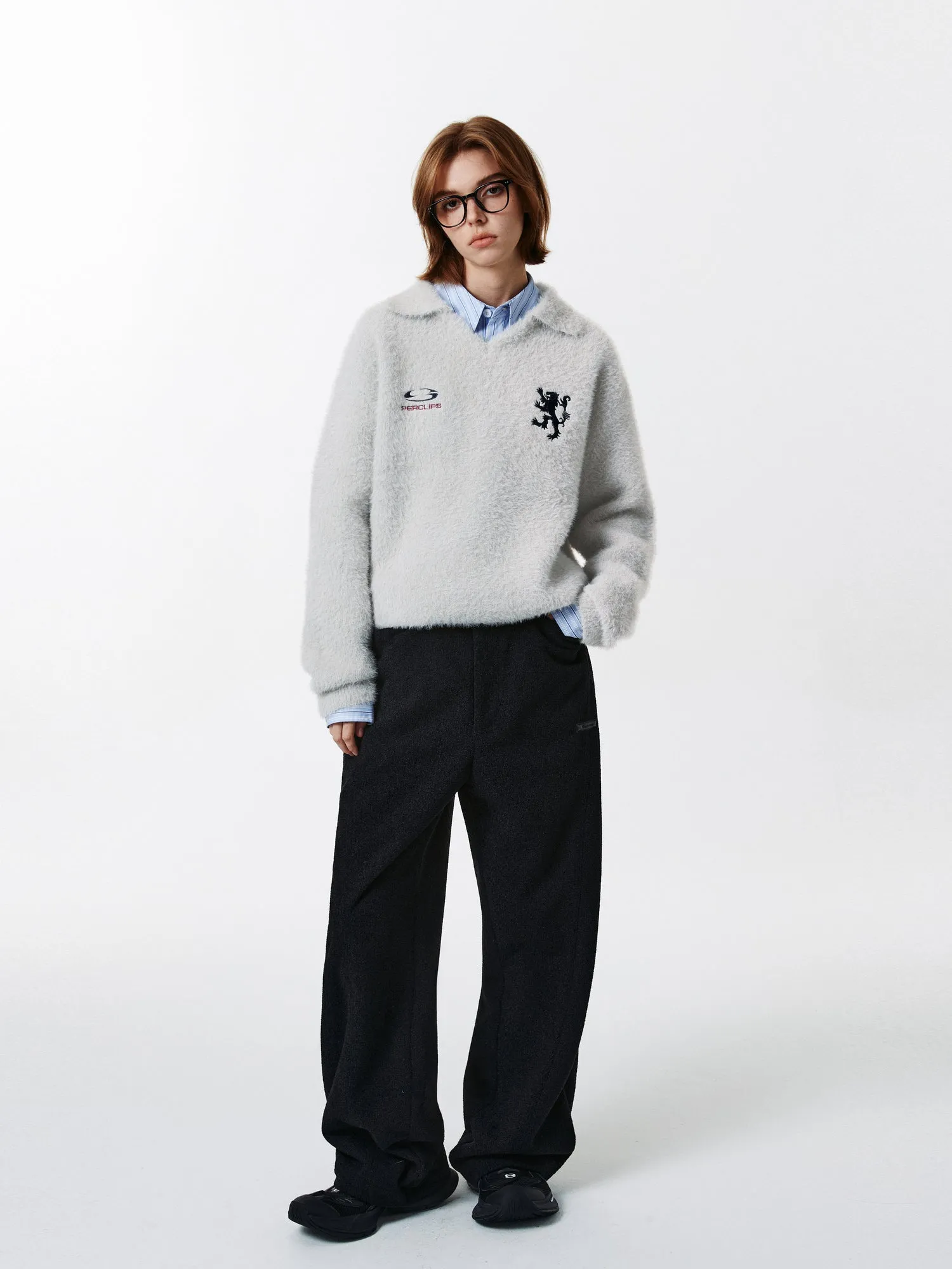 PCLP Football Mink V-Neck Sweater