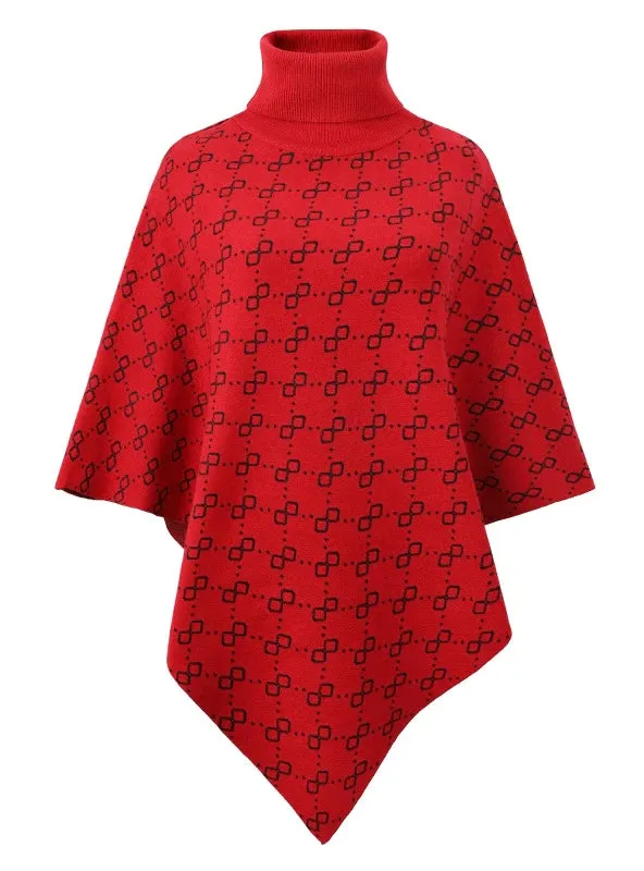 TastyHottie - COLLAR SWEATER CAPE SHAWL COAT