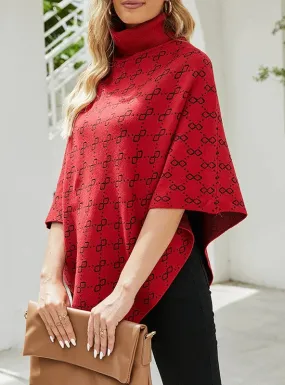 TastyHottie - COLLAR SWEATER CAPE SHAWL COAT