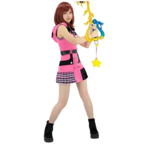 US Size Kairi KH3 Women's Cosplay Costume with Cat Ears Hat