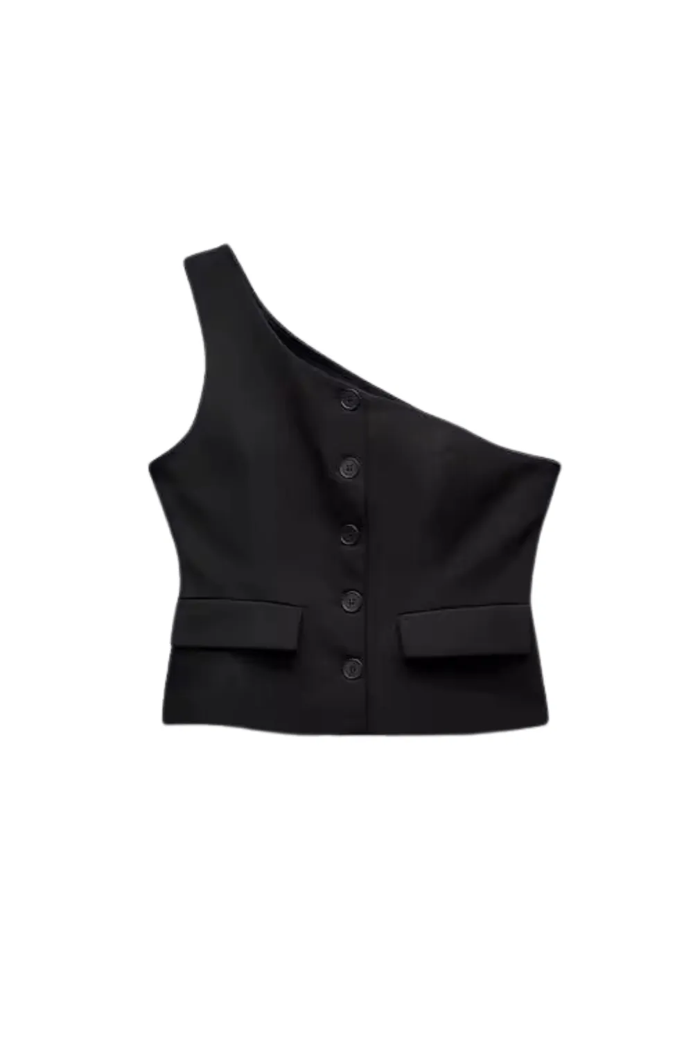 'Yolanda' One Shoulder Top & Cropped Pants Set (Sold Separately)